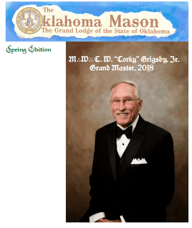 The Oklahoma Mason Magazine – Spring Edition 2018 – Grand Lodge Electronic Edition