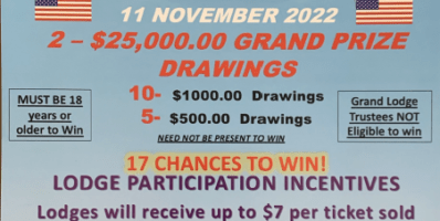 2022 Grand Lodge Fundraiser