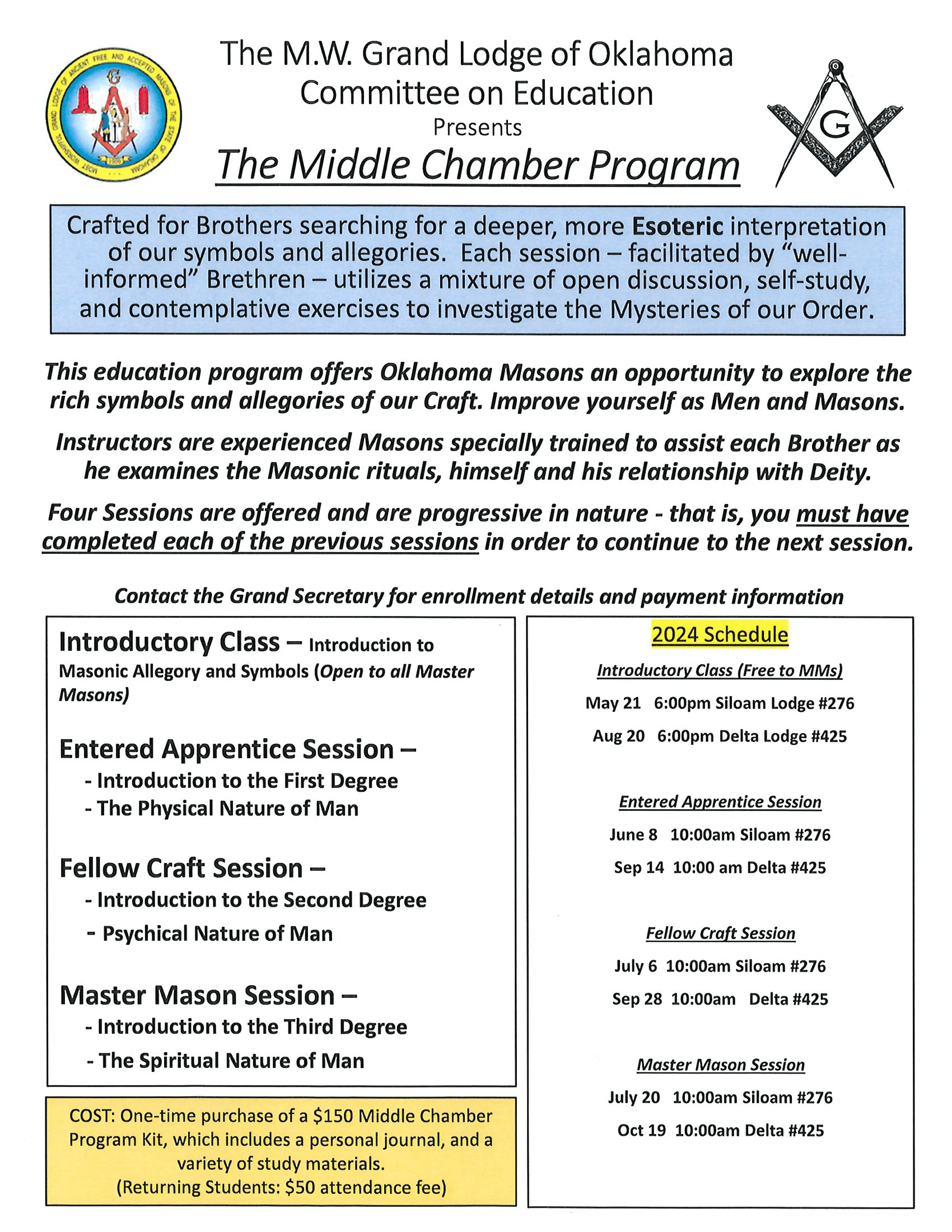 2024 Middle Chamber Program
